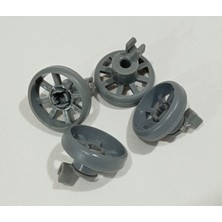 FullYedek Altus Uyumlu Bulaşık Makinesi Gri Alt Sepet Teker 4 Lü Paket