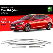 paspasgarajı Paspasgaraji Opel Astra K Hb Krom Cam Üst Çıta 8 Prç. 2015-2022