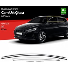 S-Dizayn Hyundai I20 Krom Cam Üst Çıtası 6 Prç. 2020 Üzeri