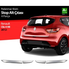 S-Dizayn Renault Clio 4 Hb Krom Stop Alt Çıtası 4 Prç 2012-2019