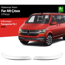 paspasgarajı Paspasgaraji Vw Transporter T6.1 Krom Far Alt Çıtası 2 Prç. 2020 Üzer