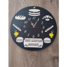 Fırın // Unlu Mamuller // Pastane ***iş Yerine Özel Kişiye Özel Isim Yazılı Duvar Saati
