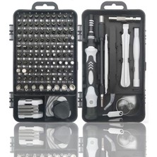 Alpotekno® Hassas Tornavida Seti Bilgisayar Pc Telefon Onarım Aracı Seti Manyetik 115 In 1 Tornavida Seti