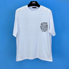 Tmb Labirent Oversize Tişört Beyaz