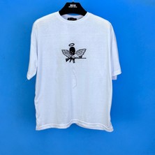 Tmb M 16 Angel Oversize Tişört Beyaz