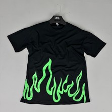 Tmb Alev Oversize Tişört Siyah