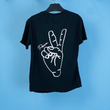Tmb Peace Oversize Tişört Siyah