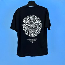 Tmb Labirent Oversize Tişört Siyah