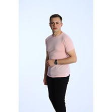 EG38 Eko Slimfit Basic Tişört Pudra