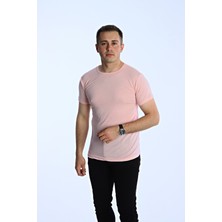 EG38 Eko Slimfit Basic Tişört Pudra