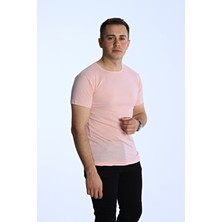 EG38 Eko Slimfit Basic Tişört Pudra