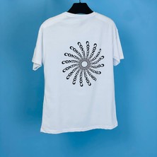 Countinuou Oversize Tişört Beyaz