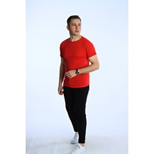 EG38 Eko Slimfit Basic Tişört Kırmızı