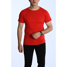 EG38 Eko Slimfit Basic Tişört Kırmızı