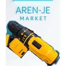 Aren-Je CD24 24V Şarjlı Matkap Vidalama Seti – 2 Bataryalı + Uç Takımı + Taşıma Çantalı