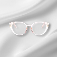 Toz Vintage Pembe Zerra Mavi Işık Korumalı Vintage & Retro Gözlük - Siyah Renk