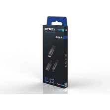 Syrox DT40T-TA 3.0A Type-C-Type-C  Aux Dönüştürücü Çevirici Adaptör