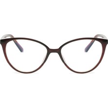 Toz Vintage Lumis Kahverengi Kedi Gözlük Unisex Mavi Işık Korumalı UV 400 Filtreli