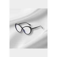 Toz Vintage Yanova Mavi Işık Korumalı Vintage & Retro Gözlük - Siyah Renk