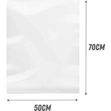Eliz Party Naylon Torba 50X70CM Şeffaf Şeker Bakliyat Bakkaliye Torbası Dolap Poşeti Kalın 1 kg