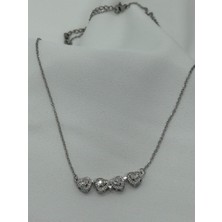 Jewels Of Hope Zirkon Taşlı Açılabilir Kalp Detaylı Yonca Kolye 