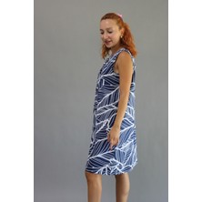 Baskılı Midi Elbise