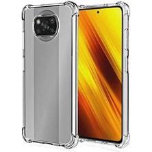 Caseart Xiaomi Poco X3 Pro ile Uyumlu Kapak Köşe Korumalı Airbag Antishock Şeffaf Silikon Kılıf