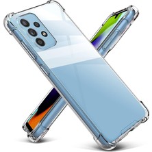 Caseart Samsung Galaxy A52 ile Uyumlu Kapak Köşe Korumalı Airbag Antishock Şeffaf Silikon Kılıf