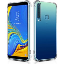 Caseart Samsung Galaxy A9 2018 ile Uyumlu Kapak Köşe Korumalı Airbag Antishock Şeffaf Silikon Kılıf