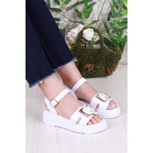 Fort 35611 Fancy Anatomik Rahat Toka Detaylı Kadın Sandalet