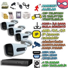 XM Pro 4 Kameralı Gece Renkli Gösteren Güvenlik Kamera Seti - BEYXM303SET4