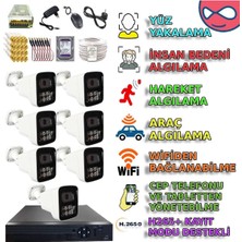 Beyxm2406set7 - 7 Kameralı Metal Kasa Renkli Kayıt Sistemli Güvenlik Seti