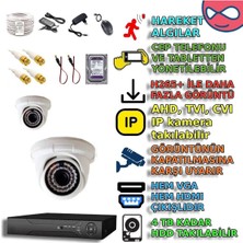 Byxmd136bset2 2'li 5mp Dome Kamera Seti - Aı Destekli Iç Mekan Güvenliği, 36 Ir Led