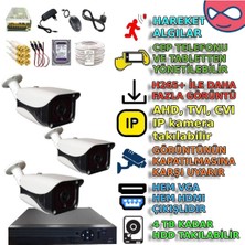 Btxm336set3 - 3 Kameralı Yapay Zeka Destekli Metal Ir Led Güvenlik Seti