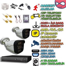 BYXMGR504SET2 2'li 5MP WARM LED’li Renkli Kayıt Destekli Kamera Seti