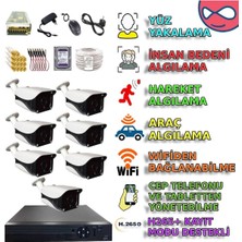 Btxm336set7 - 7 Kameralı 1080p Metal Kasa Yapay Zeka Kamera Seti