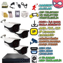 Btxm336set4 - 4 Kameralı 5mp Sony Lens Metal Kasa Güvenlik Kamera Seti