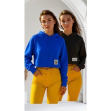 ROSE MODA 2 -ADET KAPŞONLU SWEATSHİRT AÇIK MAVİ VE KOYU MAVİ RENK