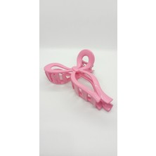 Parlak Açık Pembe Renk Fiyonk Mandal Toka