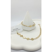 Gold Renk Yonca-Ataç Bileklik