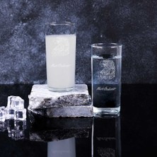 Ahşap Kutulu Kartal Desenli Isme Özel Rakı Kadehi Seti