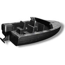 Tekne Akvaryum Dekoru 12X5 cm (Black)