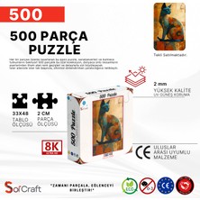 Soi Craft 500 Parça Puzzle Sanatsal Kedi