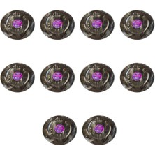 Kullan At Parti Davet Sunum Servis Plastik Sert Mika Tabak - 26 Cm. - Siyah - 6 Adetlik 10 Paket