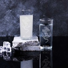 Çapa Figürlü Isme Özel Rakı Kadehi Seti