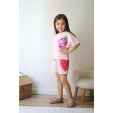 Peppa Baskılı Şortlu Kız Takım