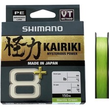Shimano Kairiki 8+ 150MT Ip Misina Mantis Green