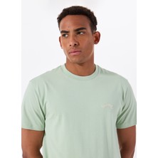 Billabong Arch Crew Ss EBYKT00100 Yeşil Bisiklet Yaka Regular Fit Düz Erkek T-Shirt