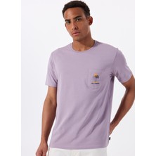 Billabong Troppo Premıum Ss 24A351512 Mor Bisiklet Yaka Regular Fit Düz Erkek T-Shirt