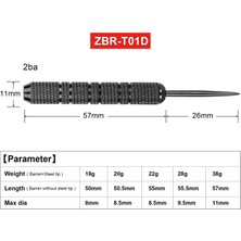 Chaoduo Shop 38G Siyah Stil Cyeelife G Çelik Dart Fıçı Ağır ve Aksesuarsız Parçalar (Yurt Dışından)